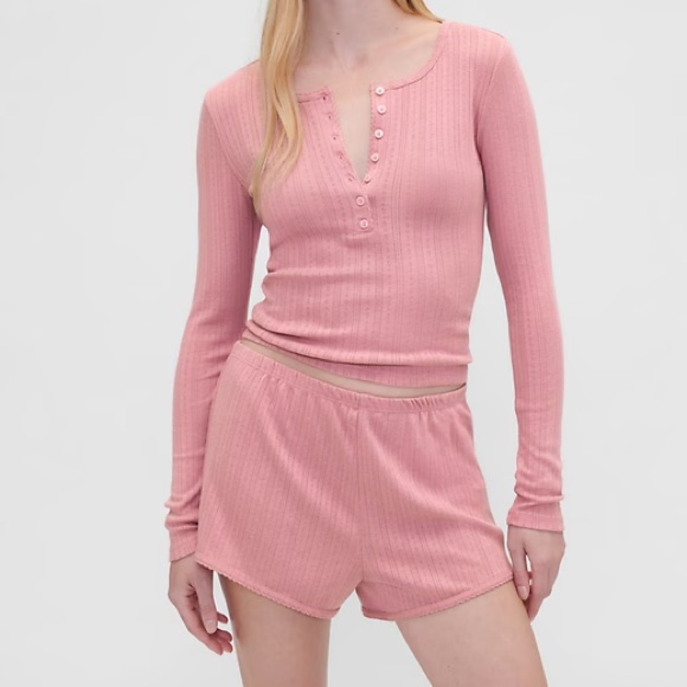 Gap × Summer Fridays Pointelle
Henley PJ Top